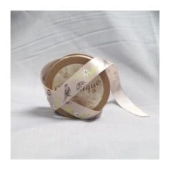Bowtique Vintage Birds Stamps Satin Ribbon 15mm X 5m Reel