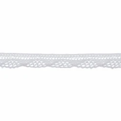 Bowtique Vintage Detailed Fine Lace Trim Ribbon 12mm X 5m Reel