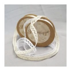 Bowtique Vintage Lace Zig Zag Trim Ribbon 8mm X 5m Reel