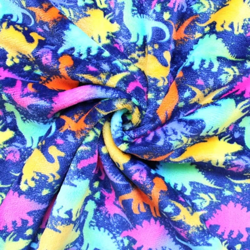 Bubs Cuddle Fleece Fabric Super Soft Dinos Vibrant Colours Dinosaurs 144cm Wide 6 Bubs Cuddle Fleece Fabric Super Soft Dinos Vibrant Colours Dinosaurs 144cm Wide - Image 4