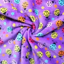 Bubs Cuddle Fleece Fabric Super Soft Ladybirds Insects Flower Floral 144cm Wide -OHSEWCRAFTY bubs cuddle fleece fabric super soft ladybirds insects flower floral 144cm wide 2