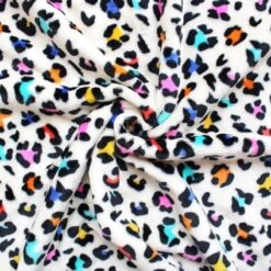 Bubs Cuddle Fleece Fabric Super Soft Leopard Animal Print Colourful 144cm Wide 10 Bubs Cuddle Fleece Fabric Super Soft Leopard Animal Print Colourful 144cm Wide -OHSEWCRAFTY bubs cuddle fleece fabric super soft leopard animal print colourful 144cm wide 3
