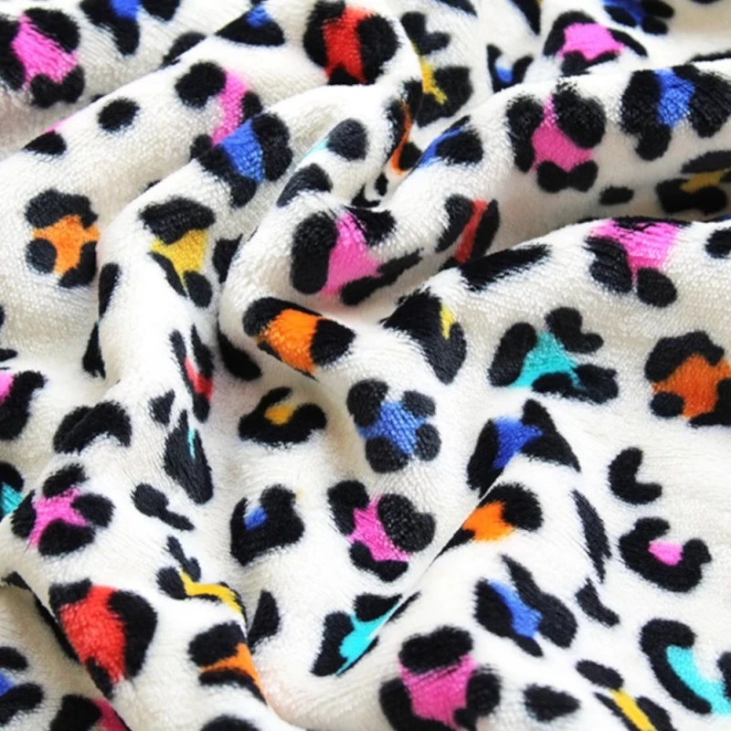 Bubs Cuddle Fleece Fabric Super Soft Leopard Animal Print Colourful 144cm Wide 7 Bubs Cuddle Fleece Fabric Super Soft Leopard Animal Print Colourful 144cm Wide - Image 5