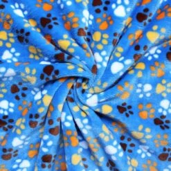 Bubs Cuddle Fleece Fabric Super Soft Paws Animal Print Dogs Colourful 144cm Wide -OHSEWCRAFTY bubs cuddle fleece fabric super soft paws animal print dogs colourful 144cm wide 3