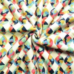 Bubs Digital Printed Sherpa Fleece Fabric Diamond Shape Abstract 143cm Wide -OHSEWCRAFTY bubs digital printed sherpa fleece fabric diamond shape abstract 143cm wide 2