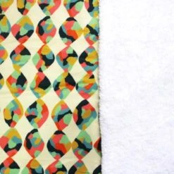 Bubs Digital Printed Sherpa Fleece Fabric Diamond Shape Abstract 143cm Wide -OHSEWCRAFTY bubs digital printed sherpa fleece fabric diamond shape abstract 143cm wide 3