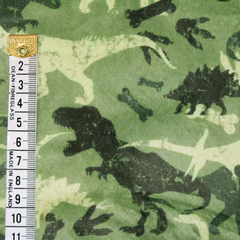 Bubs Digital Printed Sherpa Fleece Fabric Dino Dinosaur Stegosaurus 143cm Wide 6 Bubs Digital Printed Sherpa Fleece Fabric Dino Dinosaur Stegosaurus 143cm Wide - Image 4