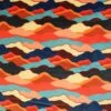 Bubs Digital Printed Sherpa Fleece Fabric Mountains Colourful Peaks 143cm Wide -OHSEWCRAFTY bubs digital printed sherpa fleece fabric mountains colourful peaks 143cm wide