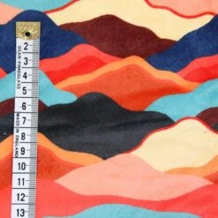 Bubs Digital Printed Sherpa Fleece Fabric Mountains Colourful Peaks 143cm Wide -OHSEWCRAFTY bubs digital printed sherpa fleece fabric mountains colourful peaks 143cm wide 2