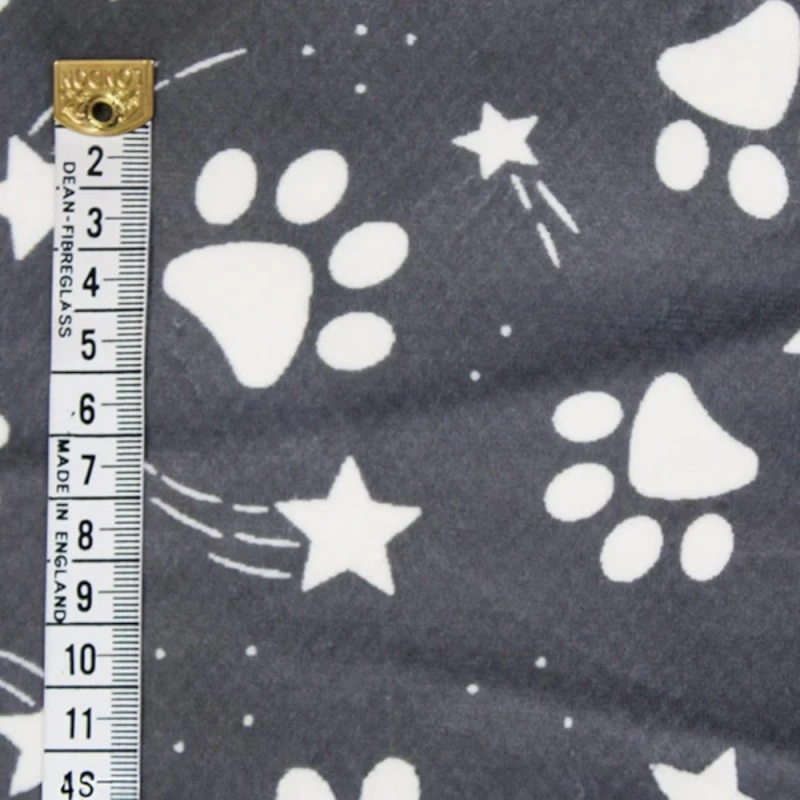 Bubs Digital Printed Sherpa Fleece Fabric Paws Shooting Stars Dogs 143cm Wide 5 Bubs Digital Printed Sherpa Fleece Fabric Paws Shooting Stars Dogs 143cm Wide - Image 3