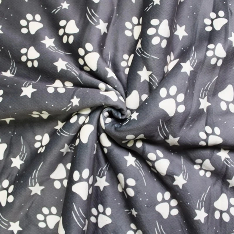 Bubs Digital Printed Sherpa Fleece Fabric Paws Shooting Stars Dogs 143cm Wide 6 Bubs Digital Printed Sherpa Fleece Fabric Paws Shooting Stars Dogs 143cm Wide - Image 4