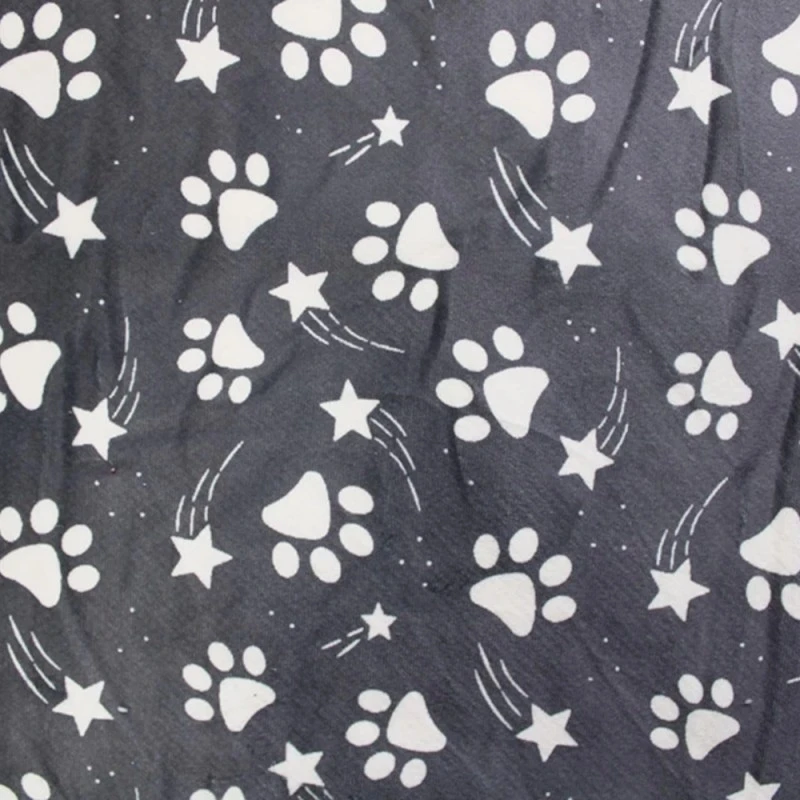 Bubs Digital Printed Sherpa Fleece Fabric Paws Shooting Stars Dogs 143cm Wide 3 Bubs Digital Printed Sherpa Fleece Fabric Paws Shooting Stars Dogs 143cm Wide