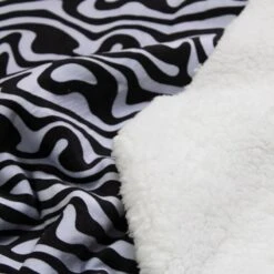 Bubs Digital Printed Sherpa Fleece Fabric Swirls Abstract Waves 143cm Wide -OHSEWCRAFTY bubs digital printed sherpa fleece fabric swirls abstract waves 143cm wide 3