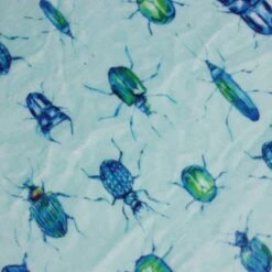 Bubs Digitally Printed Fleece Fabric Blue Bugs Beetles Insects Fly 150cm Wide -OHSEWCRAFTY bubs digitally printed fleece fabric blue bugs beetles insects fly 150cm wide 4