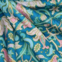 Bubs Digitally Printed Fleece Fabric Hummingbird Floral Flower Birds 150cm Wide -OHSEWCRAFTY bubs digitally printed fleece fabric hummingbird floral flower birds 150cm wide 3