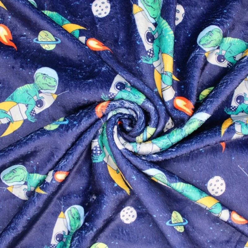 Bubs Digitally Printed Fleece Fabric Space Rocket Dino Dinosaurs 150cm Wide 5 Bubs Digitally Printed Fleece Fabric Space Rocket Dino Dinosaurs 150cm Wide - Image 3