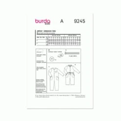 Burda Kids Style Sewing Pattern 9245 Button Fastening Children's Jumpsuit 17 Burda Kids Style Sewing Pattern 9245 Button Fastening Children's Jumpsuit -OHSEWCRAFTY burda kids style sewing pattern 9245 button fastening children s jumpsuit 7