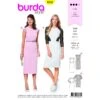 Burda Sewing Pattern 6438 Woman's Figure Fitted Formal Office Dress -OHSEWCRAFTY burda sewing pattern 3468 woman s figure fitted formal office dress