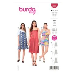 Burda Sewing Pattern 5996 Misses' Sun Dress Beach Cover Up