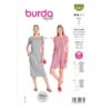 Burda Sewing Pattern 6004 Misses' Straight Cut Dress Or Jumpsuit Elastic Waist