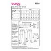 Burda Sewing Pattern 6054 Misses' Joggers With Elasticated Waist Or Shorts