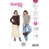 Burda Sewing Pattern 6059 Misses' Top With Long Or Short Sleeves 1 Burda Sewing Pattern 6059 Misses' Top With Long Or Short Sleeves -OHSEWCRAFTY burda sewing pattern 6059 misses top with long or short sleeves