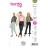 Burda Sewing Pattern 6072 Misses' Slim Semi-fitted Trousers With Fixed Waistband