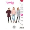 Burda Sewing Pattern 6074 Misses' Casual Dress Or Tunic With Roll Neckline -OHSEWCRAFTY burda sewing pattern 6074 misses casual dress or tunic with roll neckline