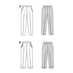 Burda Sewing Pattern 6101 Women's Chino Trousers Smart Work Wear -OHSEWCRAFTY burda sewing pattern 6101 women s chino trousers smart work wear 2