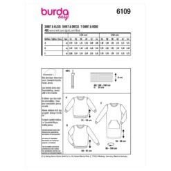 Burda Sewing Pattern 6109 Women's Sweaters Jumpers Sweater Dress Casual 7 Burda Sewing Pattern 6109 Women's Sweaters Jumpers Sweater Dress Casual -OHSEWCRAFTY burda sewing pattern 6109 women s sweaters jumpers sweater dress casual 2