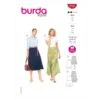 Burda Sewing Pattern 6142 Women's Swing Skirts With Length Variations Yoke Waist -OHSEWCRAFTY burda sewing pattern 6142 women s swing skirts with length variations yoke waist