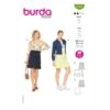 Burda Sewing Pattern 6147 Women's Skirts With Pockets Belt And Flounce Options -OHSEWCRAFTY burda sewing pattern 6147 women s skirts with pockets belt and flounce options