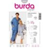 Burda Sewing Pattern 2691 Woman's & Men's Pyjamas Sleep Wear -OHSEWCRAFTY burda sewing pattern 6226 kids boys girls dressing gown bathrobe house coat