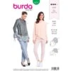 Burda Sewing Pattern 6374 Style Misses' Tunic Blouse Detailed With Frills -OHSEWCRAFTY burda sewing pattern 6374 style misses tunic blouse detailed with frills