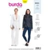 Burda Sewing Pattern 6376 Style Woman's Stylish Blazers With Belt -OHSEWCRAFTY burda sewing pattern 6376 style woman s stylish blazers with belt