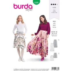 Burda Sewing Pattern 6386 Style Misses' Full Skirt Perfect For Summer Wear
