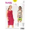 Burda Sewing Pattern 6508 Style Misses' Dress Tops -OHSEWCRAFTY burda sewing pattern 6508 style misses dress tops