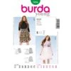 Burda Sewing Pattern 7016 Style Misses' Fashionable Midi Skirt Wide Waist Band -OHSEWCRAFTY burda sewing pattern 7016 style misses fashionable midi skirt wide waist band