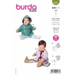 Burda Sewing Pattern 9270 Babies’ Jacket With Hood Or Coat