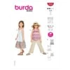 Burda Sewing Pattern 9280 Children Girls Summer Tie Shoulder Tops Dress Sundress -OHSEWCRAFTY burda sewing pattern 9280 children girls summer tie shoulder tops dress sundress