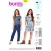 Burda Sewing Pattern 9345 Style Children's Girls Casual Summer Jumpsuit -OHSEWCRAFTY burda sewing pattern 9345 style children s girls casual summer jumpsuit playsuit