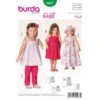 Burda Sewing Pattern 9437 Style Infant Babies Summer Dress And Trousers -OHSEWCRAFTY burda sewing pattern 9437 style infant babies summer dress and trousers
