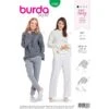 Burda Style Misses' Loose Fitting Feminine Collared Top Jumper Sewing Pattern 6366 -OHSEWCRAFTY burda style misses loose fitting feminine collared top sewing pattern 6366