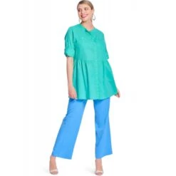 Burda Style Pattern 5841 Misses’ Loose Fitting Front-Buttoned Dress & Tunic -OHSEWCRAFTY burda style pattern 5841 misses loose fitting front buttoned dress tunic 4