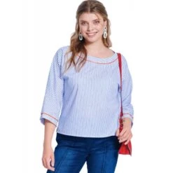 Burda Style Pattern 5843 Misses’ Pull On Boat Neckline Tops With Optional Sash -OHSEWCRAFTY burda style pattern 5843 misses pull on boat neckline tops with optional sash 2