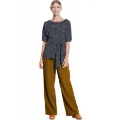 Burda Style Pattern 5843 Misses’ Pull On Boat Neckline Tops With Optional Sash -OHSEWCRAFTY burda style pattern 5843 misses pull on boat neckline tops with optional sash 3