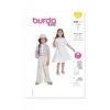 Burda Style Pattern 9225 Children’s Jacket With Picture Collar And Tiered Dress -OHSEWCRAFTY burda style pattern 9225 childrens jacket with picture collar and tiered dress