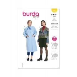 Burda Style Sewing Pattern 5860 Misses’ Unlined Double-Breasted Jacket & Coat