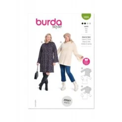 Burda Style Sewing Pattern 5866 Misses’ A-Line Slip-On Dress & Wide-Sleeved Top