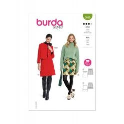Burda Style Sewing Pattern 5868 Misses’ Flared Skirts With Side Panel Seams
